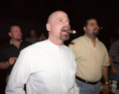 Police officers at Super Cop 2000 boxing match, Chicago, Illinois, 2000