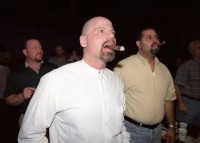 Police officers at Super Cop 2000 boxing match, Chicago, Illinois, 2000 thumbnail